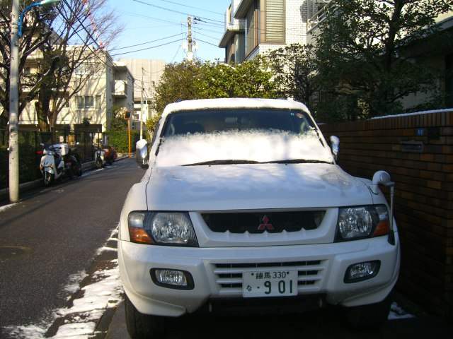 車上の雪